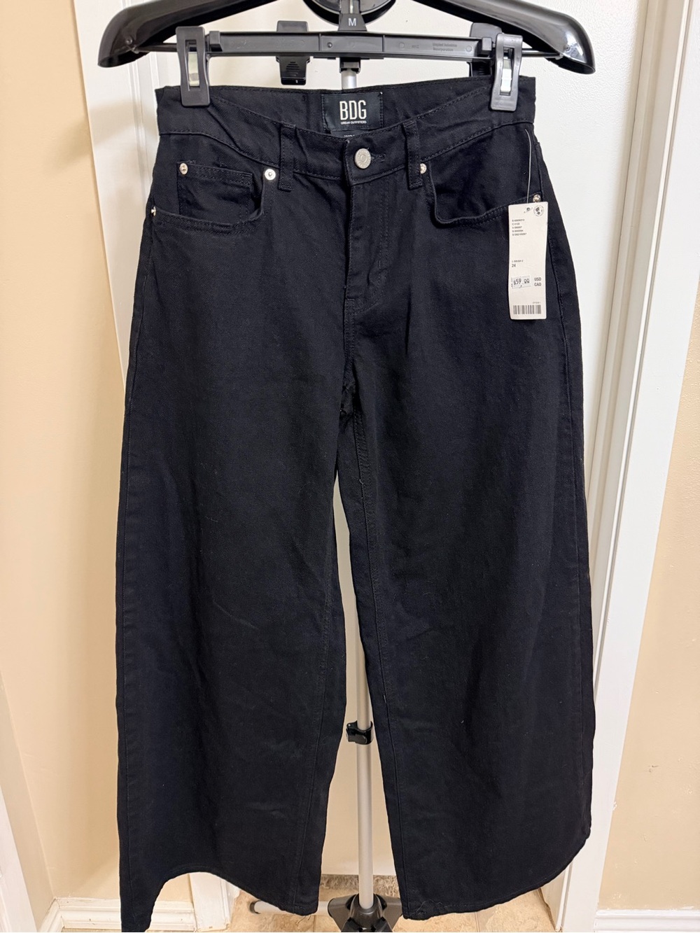 BDG Black Wide-Leg High-Rise Jeans